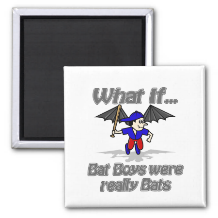 Bat Boys Fridge Magnet
