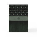Bat Damask Card - Dark Moss card