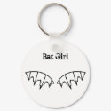 Bat Girl Keychain by koomoomees Bat Girl Keychain