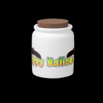 BAT HALLOWEEN CANDY or SNACK JAR candy jars