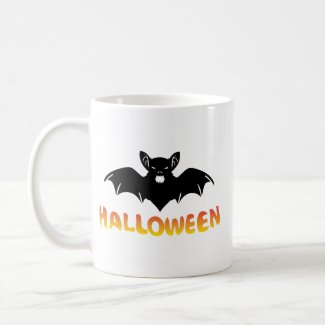 bat halloween mug