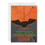 Bat Halloween party invitation