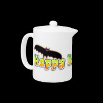 BAT HALLOWEEN TEA POT or MINI-PITCHER teapots