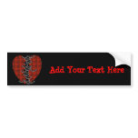 Bat Heart Bumper Stickers