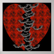 Bat Heart Print