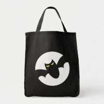 Bat in front of full moon cool spooky Halloween Bag