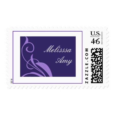 Bat Lilac Scroll Stamps by eMitz_com