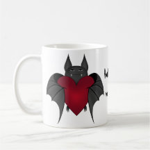 Bat love coffee mugs