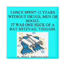 bat mitzah refrigerator magnets