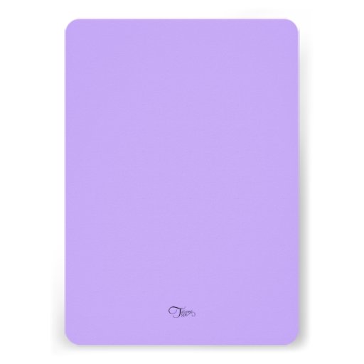 Bat Mitzvah Abstract Design in Purple Personalized Invitation