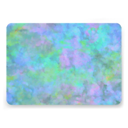 Bat Mitzvah Abstract Design in Turquoise Invitations