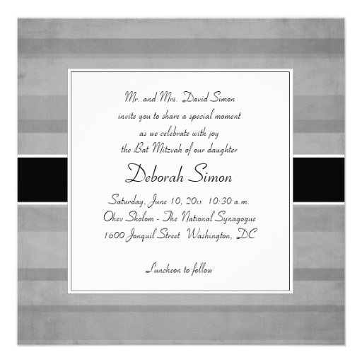 Bat Mitzvah Announcements/Invitations