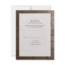 Bat Mitzvah Bimah Reply Card Custom Invitation