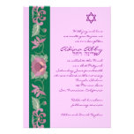 Bat Mitzvah Invitation Adina Pink Star of David invitations