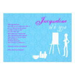 Bat Mitzvah Invitation Art Theme Birthday invitations
