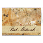 Bat Mitzvah invitation - cream and brown Cards