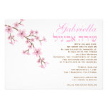 Bat Mitzvah Invitation Gabriella Pink Flowers invitations