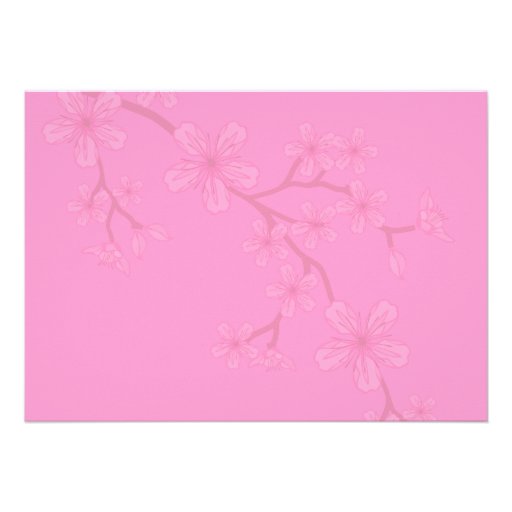 Bat Mitzvah Invitation Gabriella Pink Flowers