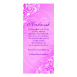 Bat Mitzvah Invitation Hadassah Floral Pink Thin invitations