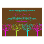Bat Mitzvah Invitation Liana Claire Chocolate Pink