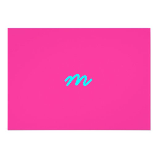 Bat Mitzvah Invitation Marissa Malka Pink Blue