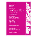 Bat MItzvah Invitation Melanie Rina Raspberry invitations