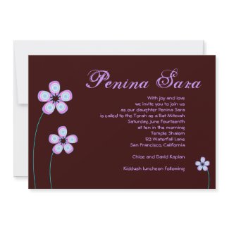 Bat Mitzvah Invitation Penina Sweet 16