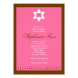 Bat Mitzvah Invitation Stephanie Tess Star Torah invitations