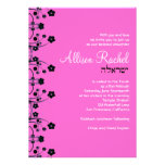 Bat Mitzvah Invitations Allison Sweet Flowers Pink invitations