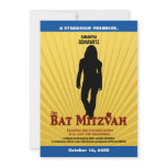 Bat Mitzvah Movie Star Invitation