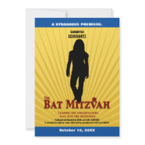 Bat Mitzvah Movie Star Invitation