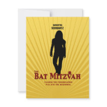 Bat Mitzvah Movie Star Reply Card Personalized Announcements