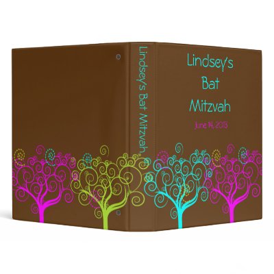 Bat Mitzvah Organizing Binder by eMitz_com