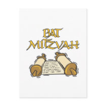 Bat Mitzvah Postcard