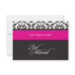 BAT MITZVAH RESPONSE CARDS :: damask1 Custom Invite