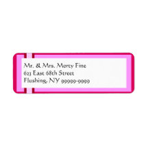 Bat Mitzvah Return Address Labels