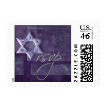 Bat Mitzvah RSVP Postage Stamp