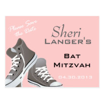 Bat Mitzvah Sneakers Postcard