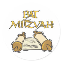Bat Mitzvah Stickers