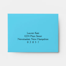 Bat Mitzvah Turquoise Tye Dye Design Envelopes