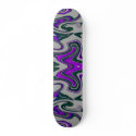 Bat N Butterfly Purple and Black Skateboard