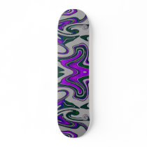 Bat N Butterfly Purple and Black Skateboard