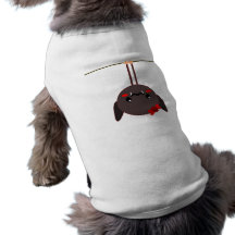 bat on a wire vampire doggie tee shirt
