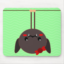 bat on a wire vampire mousepad