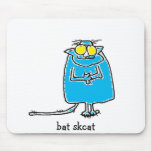 "Bat Skcat" mousepad by Susan McGraw Keber