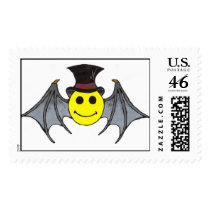 Bat Smiley Postage Stamp