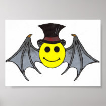 Bat Smiley Posters