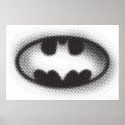 Bat Symbol - Batman Logo Halftone posters