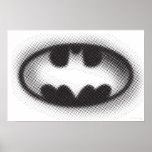 Bat Symbol - Batman Logo Halftone Print