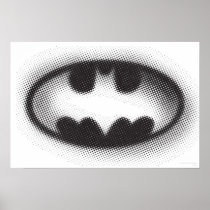 Bat Symbol - Batman Logo Halftone Print